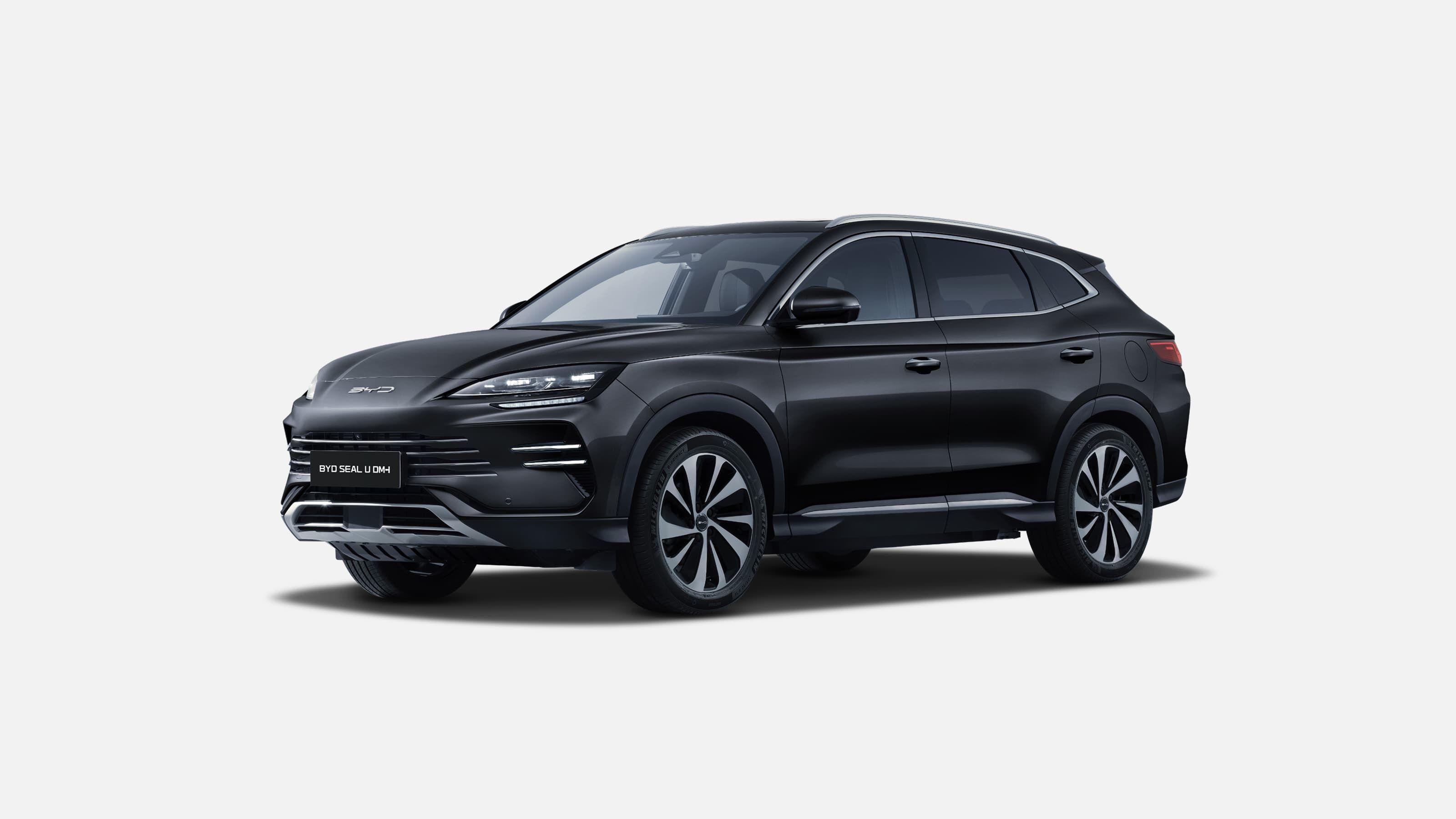 BYD Seal U DM-i · Obsidian Black · Voorzijde, driekwart